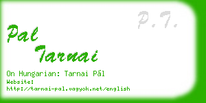 pal tarnai business card